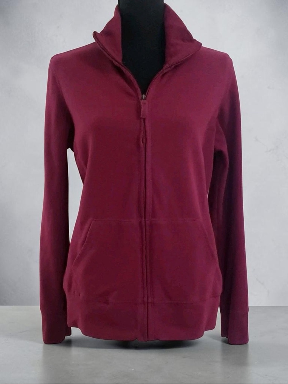 L.L. Bean Women's Full-Zip Hoodie in Deep Wine